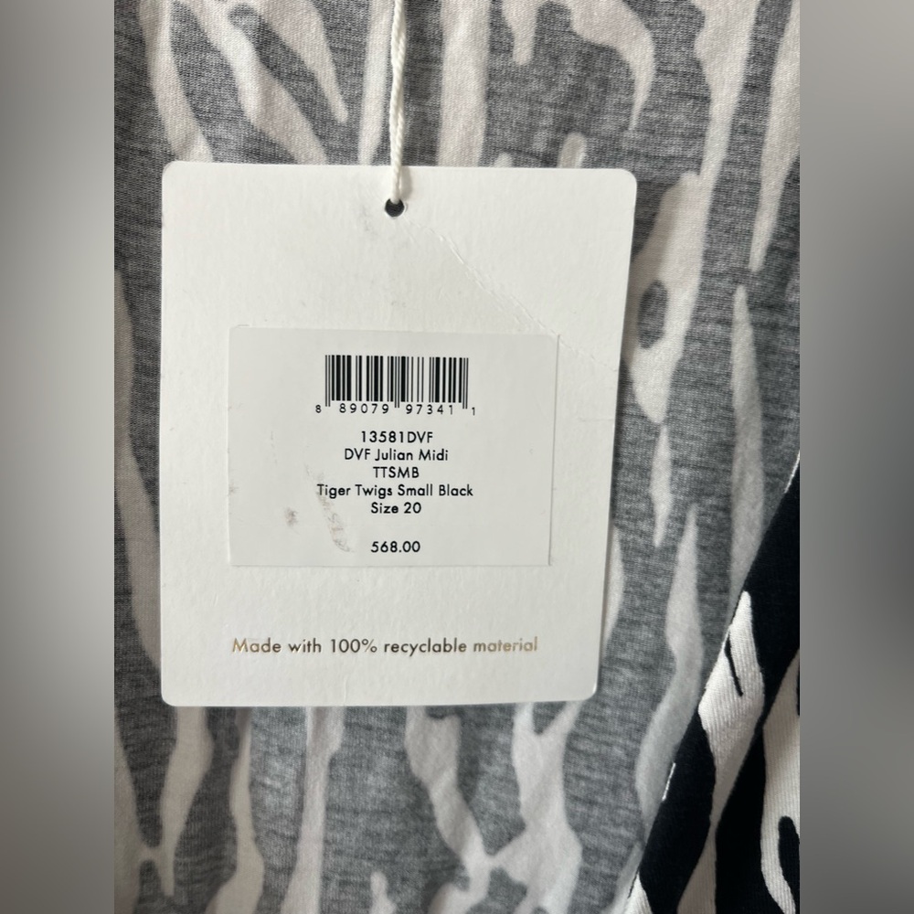 DVF Diane Von Furstenberg Julian Wrap midi Dress 20 - Picture 5 of 11